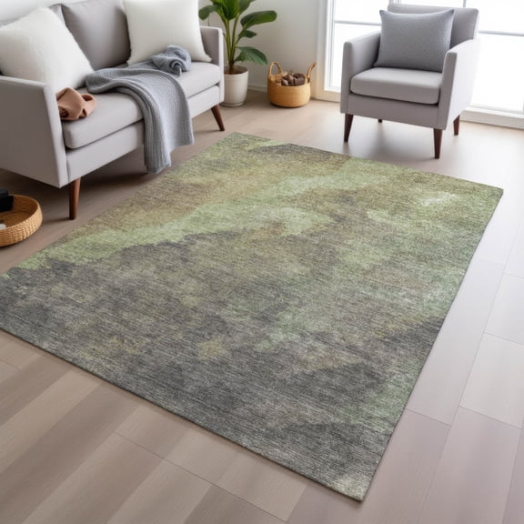 Addison Rugs Chantille Indoor/Outdoor Transitional Abstract Aloe Machine Washable Rectangle Rug, 10' x 14'