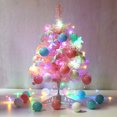 thumbnail image 2 of 24’’ Tabletop Mini Christmas Tree Set , Artificial Mini Christmas Pinaster Tree With LED String Lights & Ornaments For DIY Christmas Decorations, 2 of 7