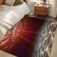 thumbnail image 4 of 4'x6' Area Rugs, Red Ocean Waves Indoor Outdoor Area Rug for Living Room Bedroom, Summer Beach Coastal Abstract Washable Bathroom Rugs Kitchen Floor Carpet Mats Home Decor Aesthetic, 4 of 8