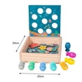 thumbnail image 4 of Puzzle de pesca de magnética polos Habilidad fina Educación s de de juguete Aprendizaje para regalos de vacaciones Hugo juego de pesca, 4 of 9