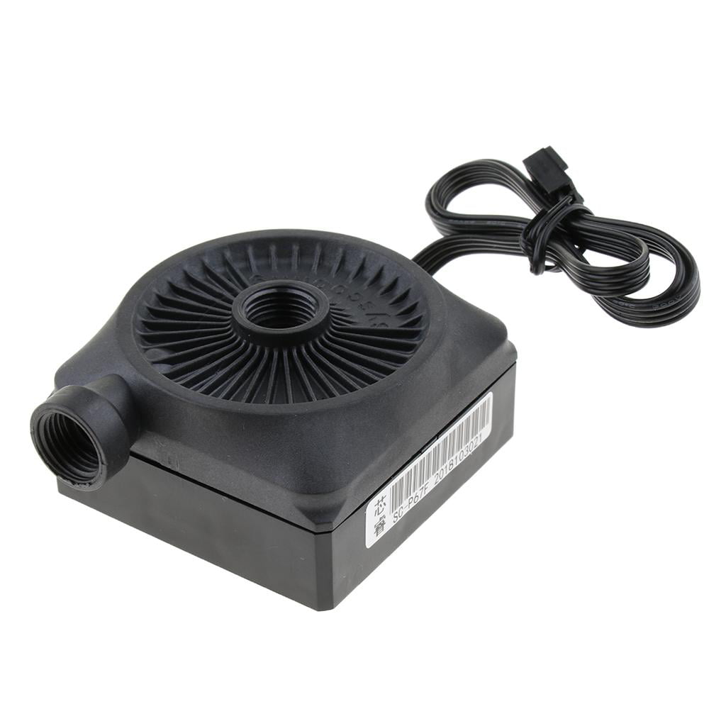 JQ_ DC 12V 500L/H G1/4 Threaded 3-Pin PC Computer Water Cooling System Tank Pu 