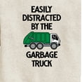 thumbnail image 3 of Instant Message - Easily Distracted By The Garbage Truck - Toddler & Youth Crewneck Fleece Sweatshirt, 3 of 6