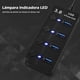 thumbnail image 2 of Hub USB 3.0 Universal 4 Puertos Multi USB 3.0 Splitter Hub 5 Gbps SuperSpeed Multi USB Hub Portátil con 4 Interruptores de Encendido/Apagado Individuales, Indicadores LED para Windows/iOS, 2 of 5