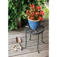 thumbnail image 4 of Achla Designs Round Trivet Plant Stand, 14 Inch Tall, Graphite Powder Coat Finish, 4 of 4