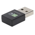 thumbnail image 2 of Adaptador Wifi Receptor USB Ethernet 600Mbps 2.4Ghz5Ghz Tarjeta de red inalámbrica de banda dual Negro, 2 of 12
