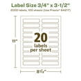 thumbnail image 6 of Avery EcoFriendly Rectangle Labels, 3/4" x 3-1/2", 2,000ct, 6 of 10