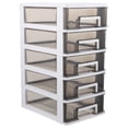 thumbnail image 2 of EeaseCA Multi-layer Desktop Drawer Organizer Tabletop Transparent Storage Box Household Small Cabinet, 2 of 7