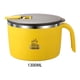 thumbnail image 5 of Ounissouiy Cuenco de ramen elegante, ligero y portátil para transportar fácilmente, cuenco de fideos instantáneos de acero inoxidable Cocina y Comedor Amarillo 1300ML, 5 of 6