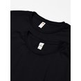 thumbnail image 2 of Fruit of the Loom Men's Crew T-Shirt 2 Pack, Black, XX-Large, 2 of 3