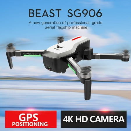 SG906 GPS Brushless 4K Drone with Camera 5G Wifi FPV Foldable Optical Flow Positioning Altitude Hold RC (Best Drone With 4k Camera)