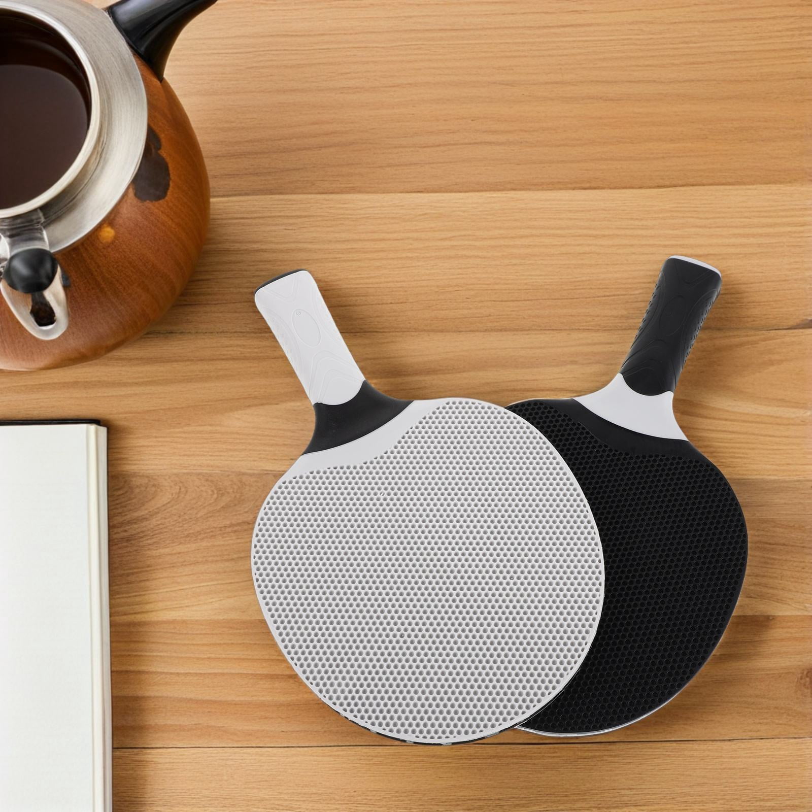 ELAYARD 2Pcs Waterproof Washable Table Tennis Paddles for Recreational and Sports Use