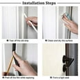 thumbnail image 3 of fowong V Seal Weather Stripping White, 1/2 Inch Wide X 19 Feet Long, Self-Adhesive PU Foam Door Frame Seal Door Jamb Weatherstrip Door Insulation Anti Collision, 3 of 3