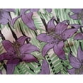 thumbnail image 4 of oneOone Silk Tabby Lavender Fabric Leaves & Flower Quilting Supplies Print Sewing Fabric By The Yard 42 Inch Wide, 4 of 4