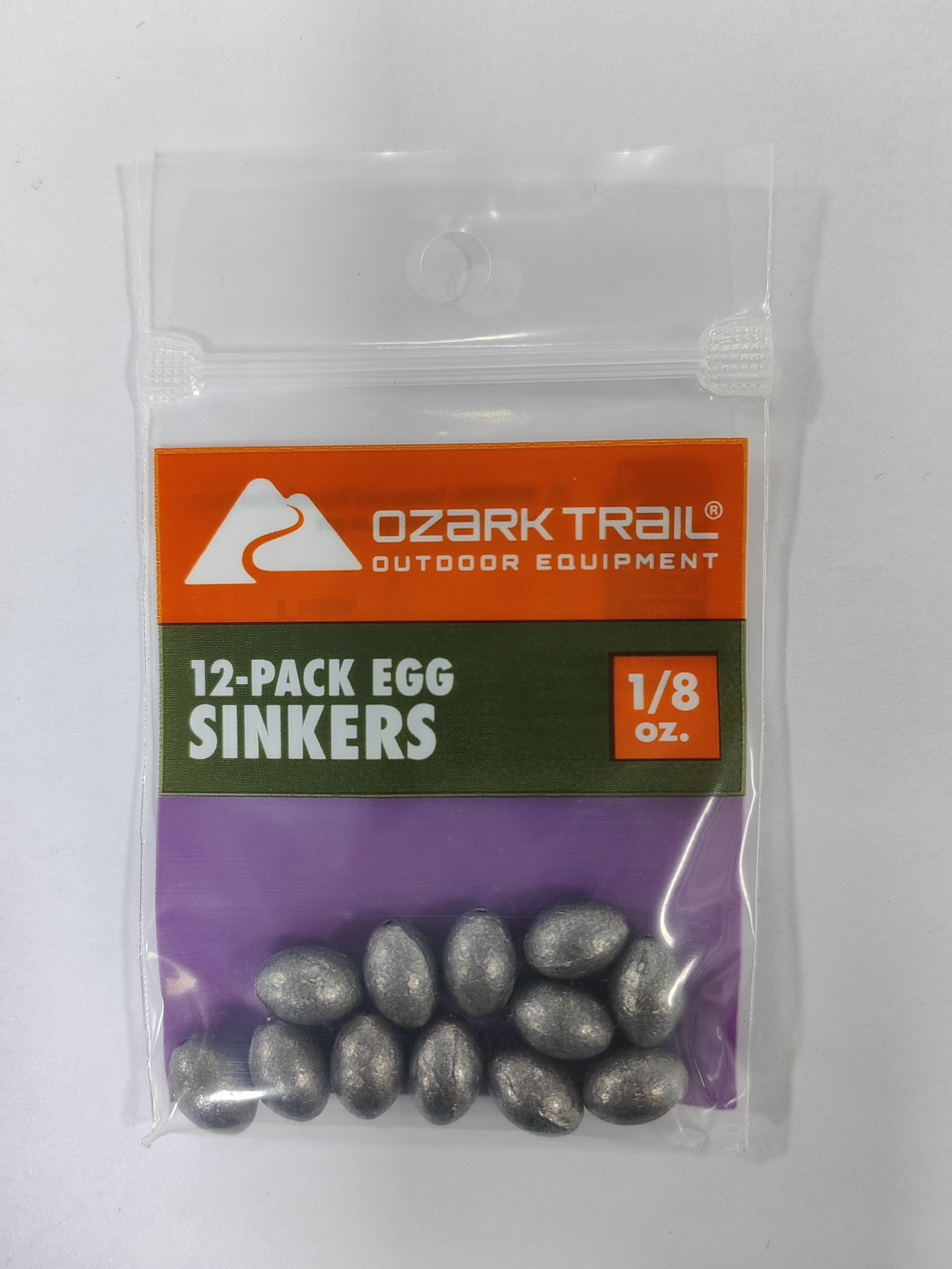 Ozark Trail Egg Sinker 1/8oz, Fishing Weights, Product Size 1.1x0.8cm