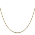 thumbnail image 3 of Auriga Fine Jewelry 14K Yellow Gold 1.2mm Box Chain Necklace 18inch for Women, 3 of 6