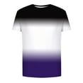thumbnail image 3 of Handshe Men's Casual Round Neck Gradient Sport Short - Sleeve T - Shirt for Daily & Outdoor, 3 of 5