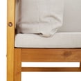 thumbnail image 6 of vidaXL Sectional Corner Sofa with Light Gray Cushions Solid Wood Acacia, 6 of 9