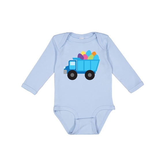 Inktastic Easter Egg Truck Boys Boys Long Sleeve Baby Bodysuit