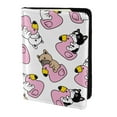 thumbnail image 2 of Pofeuu French Bulldog Duck Print Travel Document Organizer Passport Holder Men Women for Family (6.5 in x 4.5 in),Wallet Holder Credit Card Clutch Bag Case, 2 of 5