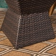 thumbnail image 5 of Calahan Outdoor 16" Wicker Square Side Table, Brown, 5 of 7