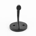 thumbnail image 6 of Renovators Supply Black Wrought Iron Wall Coat Hook Durable 1.6" L Single Hooks forTowel, Kitchenware, Robe or Jacket Wall Mount Rust Resistant Hanger Hooks w/Hardware Pack of 4, 6 of 8