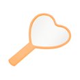 thumbnail image 5 of Unique Bargains 1 Pc Heart-shaped Handheld Mirror for Vacation Travel Yellow Plastic Glass, 5 of 5