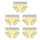 thumbnail image 5 of Minnieouse 5 piezas de ropa interior de cintura alta sin costuras para mujer, bragas de algodón, cintura elástica, bragas de realce para Type7 NO7, 5 of 6