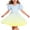 Yellow, variant on LIaqionyy Girls Dress Short Sleeve Skater A Line Sundress Kids Casual Stretchy Flowy Dresses Dancewear