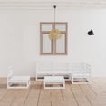 thumbnail image 1 of vidaXL 6 Piece Garden Lounge Set White Solid Pinewood, 1 of 5