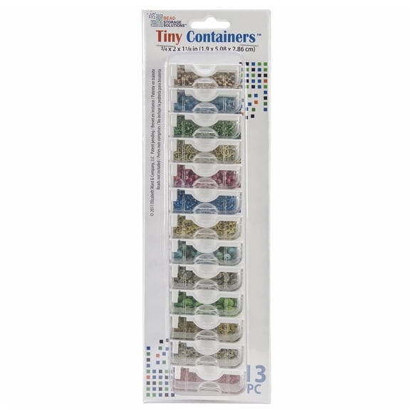 Caja de Almacenamiento Bead Storage Solutions 13 Piezas Transparente Pequeña