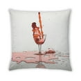 thumbnail image 1 of Ahgly Company Drinks Wine Outdoor Throw Pillow, 18 inch by 18 inch, 1 of 5