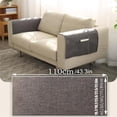 thumbnail image 3 of Sofa Armrest Cover, Non-Slip Chenille Dark Gray, 15.7 Inch x 43.3 Inch Wide Universal 1 Pack, Dust Protector Slipcover Pad for Living Room Couch Arm Rest to Prevent Wear Stains and Pet Scratches, 3 of 8