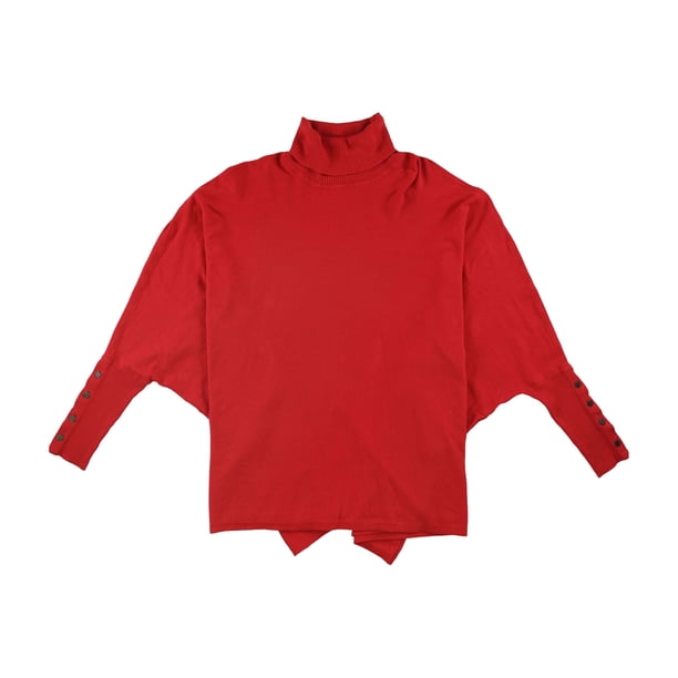 Alfani suéter de poncho de cuello alto para mujer, rojo, mediano Alfani Poncho