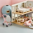 thumbnail image 3 of Ostracsh Dollhouse Stroller Toy: High Simulation 1:12 Miniature Baby Carriage For Dolls - For Kids' Play Party Games - Dollhouse Decoration And Accessories, 3 of 7