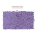 thumbnail image 3 of Home Weavers Bell Flower Collection Bathroom Rug 100% Cotton Tufted Bath Rugs, Soft Absorbent Bath Rugs, Non-Slip Bath Mats, Machine Washable, Bath Mats for Bathroom Floor, 24"x40" Rectangle, Purple, 3 of 9