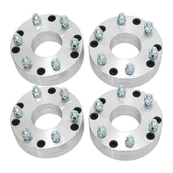 Hex Autoparts 4pcs 5x4.5 to 6x5.5 Wheel Adapters 2" with 74mm CB 12x1.5 Studs for Toyota Tacoma 5 Lug to 6 Lug
