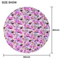 thumbnail image 6 of Fashionable Round Tablecloth 70x70in(178x178cm) – Waterproof Polyester Table Cover with Full Print Design, Wrinkle Resistant & Washable for Kitchen Dining Party Decor, 6 of 6