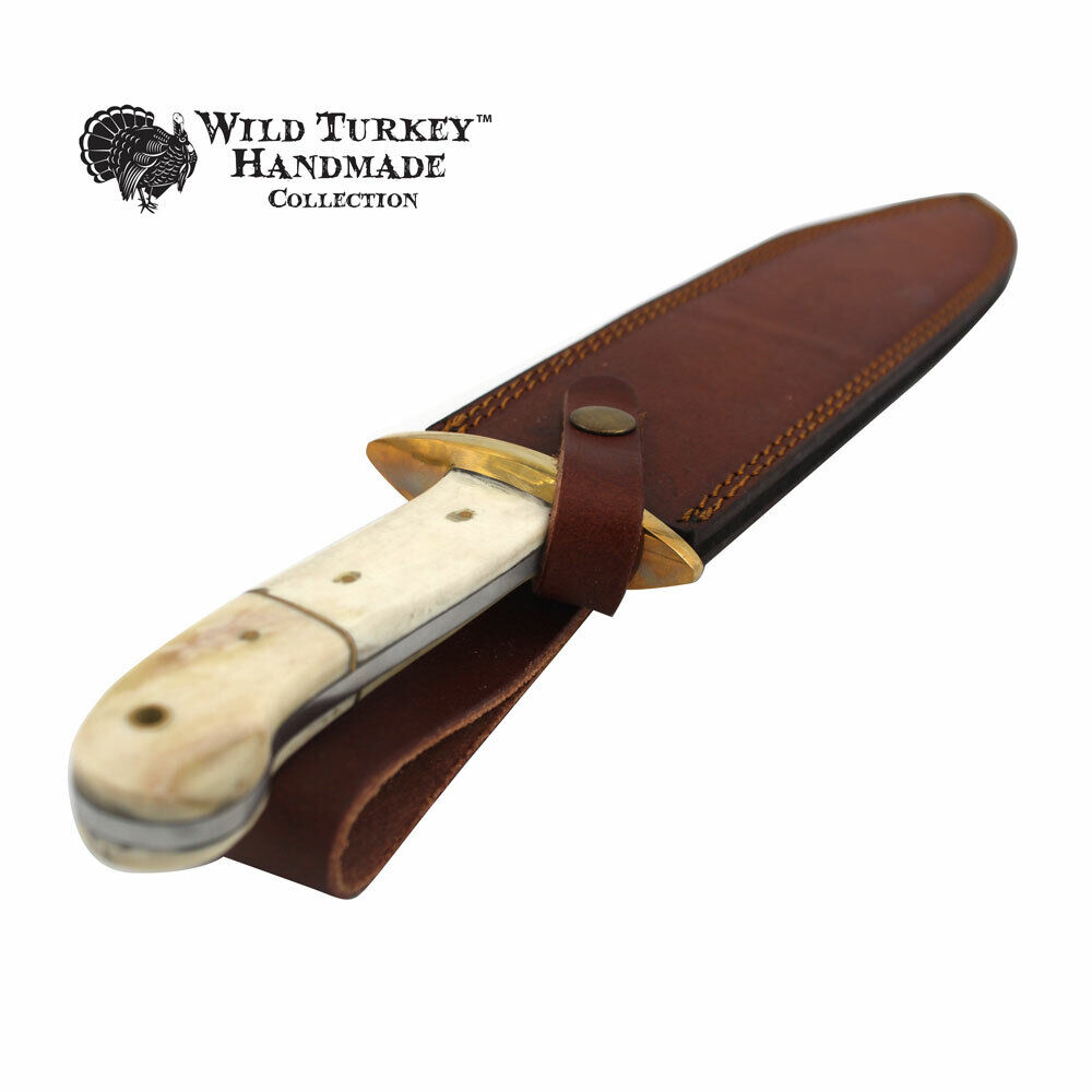 Wild Turkey Handmade Collection 17.25" Fixed Blade Hunting Knife
