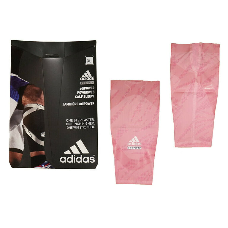 Adidas Techfit Men's Basketball Jambiere adiPOWER Powerweb Compression Calf  Sleeve - Pink 