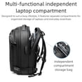 thumbnail image 2 of Flypaxly Vacuum Compression Backpack, Expandable Travel Bag with Multi-Layer Storage, Waterproof & Wet/Dry Separation, Anti-Theft Combination Lock, Fits Laptop, Ideal for Business Trips, 2 of 7