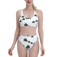 thumbnail image 2 of Picia Sea Turtle Women's High Waisted Bikini Scoop Neck Swimsuit Two Pieces Bathing Suit-Small, 2 of 8