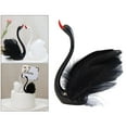 thumbnail image 2 of de cisne Estatua Escultura animal Pastel Regalos Negro 38x108cm Gloria Mobiliario, 2 of 9