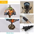 thumbnail image 6 of Orinova Tiffany-Style Table Lamp Stained Glass Bedside Lamp for Living Room Bedroom Traditional Desk Light 14.5'' H Multi-Color, 6 of 6