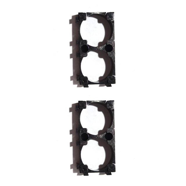 maskred Rechargeable Battery Holder Battery Cells Combined Frame ABS Plastic Bracket Stand 18650mAh 2 link 2Set