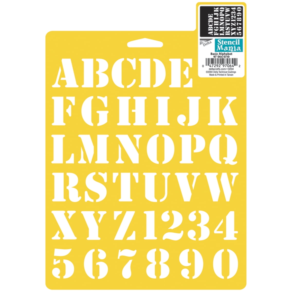 Stencil Mania Stencil 7"X10"-Basic Alphabet 1" | Walmart Canada