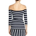 thumbnail image 2 of Rachel Roy Womens Striped Wren Off the Shoulder Blouse, Multicoloured, X-Small, 2 of 2