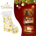 thumbnail image 4 of Coolnut 17.7 Inch Christmas Stockings, 1 PCS Lotus Flower Pattern Presonalized Large Stocking Sock for Family Holiday Xmas Party Decorations, 4 of 7