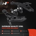 thumbnail image 4 of A-Premium 6Pcs Front Suspension Kit, Lower Control Arm, Tie Rod End, Ball Joint, Compatible with Toyota Camry 2007-2011 Avalon 2005-2012 Lexus ES350 2007-2012 2.4L 2.5L 3.5L, 4 of 9