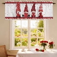 thumbnail image 3 of Love Dwarf Valance Curtain for Windows Rose Heart Valentine's Day Rod Pocket Curtain Valances Short Window Treatments Panels for Kitchen Bathroom Laundry Room Basement 42 x 18 Inch, 3 of 9