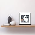 thumbnail image 2 of Simple Elegant Boho Rainforest Plants Moonlight Night Shadows Square Wooden Framed Wall Art Print Picture 8X8 Inch, 2 of 4